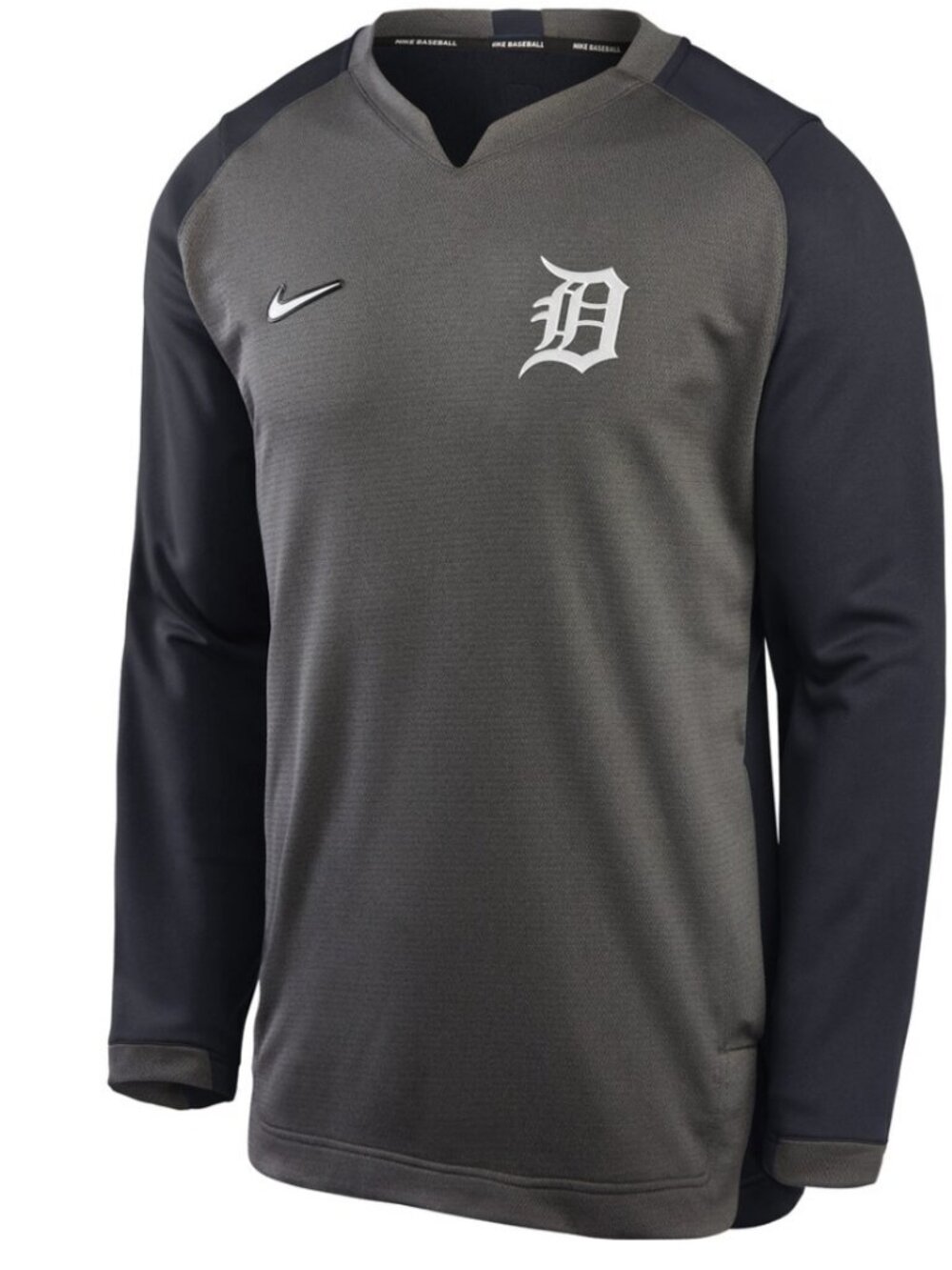 Nike Detroit Tigers Thermal Crew Performance Baseball Pullover MEDIUM